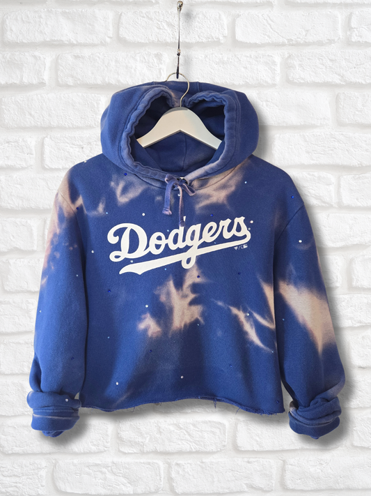 Los Angeles Dodgers Crop Hoodie