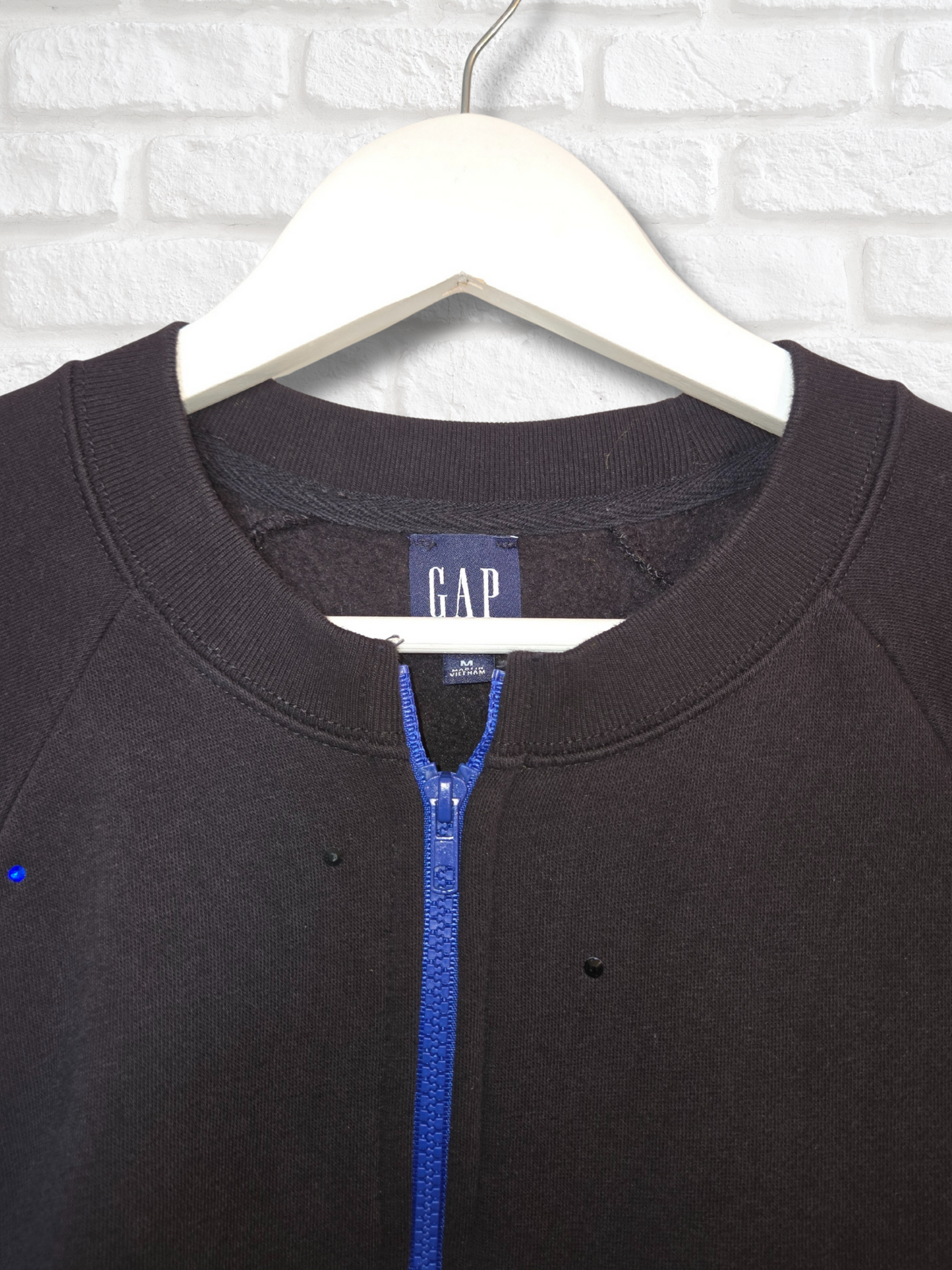 Los Angeles Dodgers Crop Rhinestone Zip-Up Sweatshirt