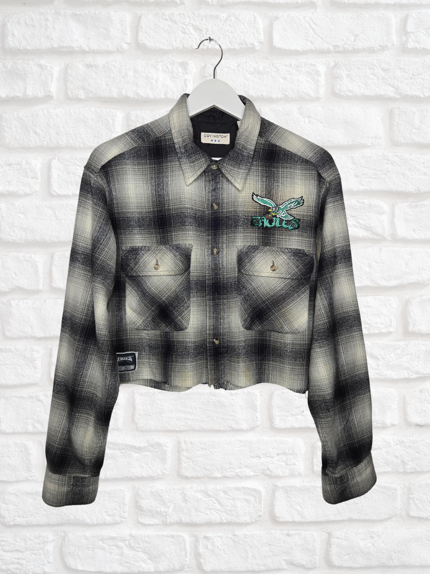 Philadelphia Eagles Crop Flannel