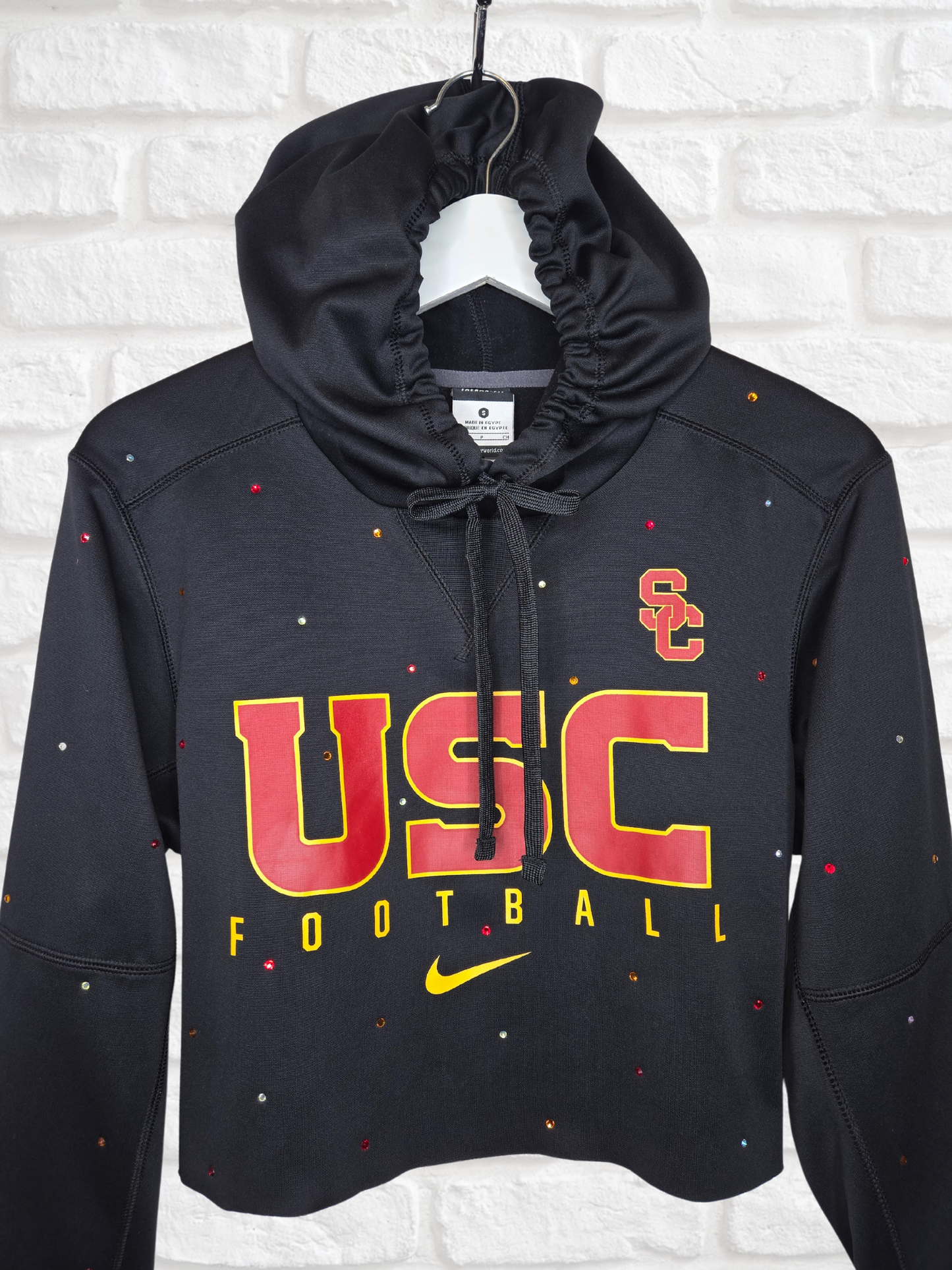 USC Trojans Crop Hoodie