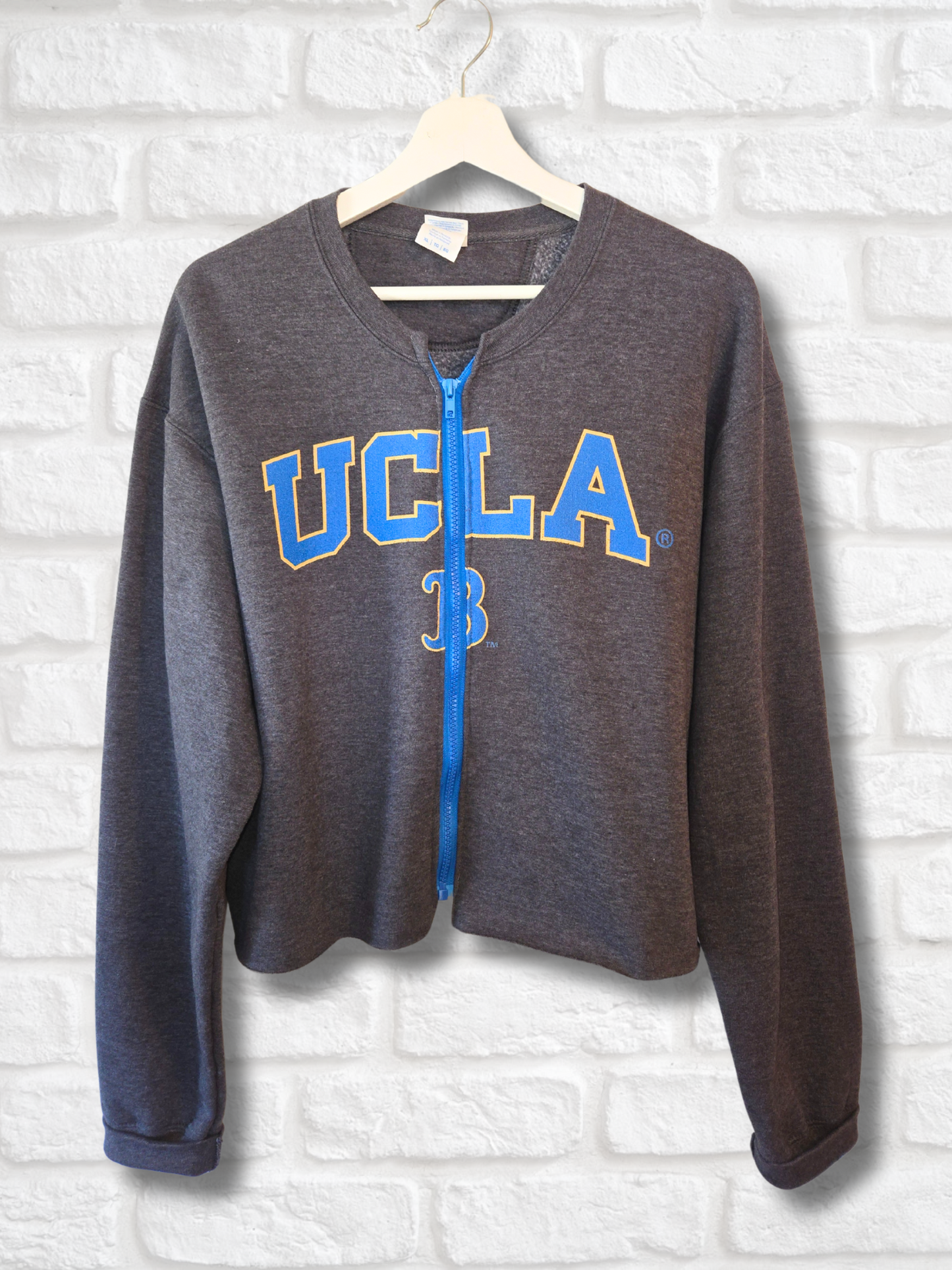UCLA Bruins Crop Zip-Up Sweatshirt