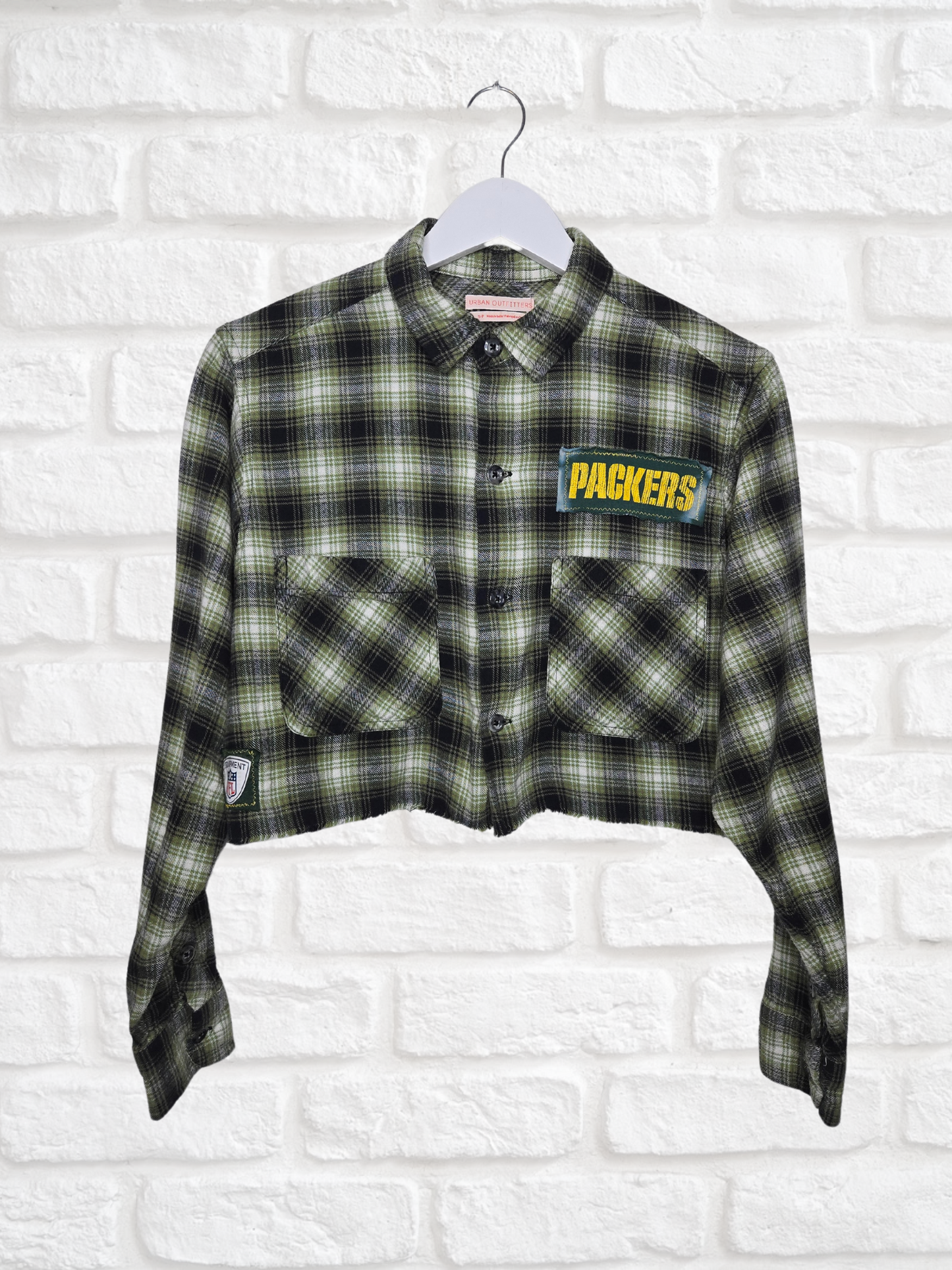 Green Bay Packers Crop Flannel