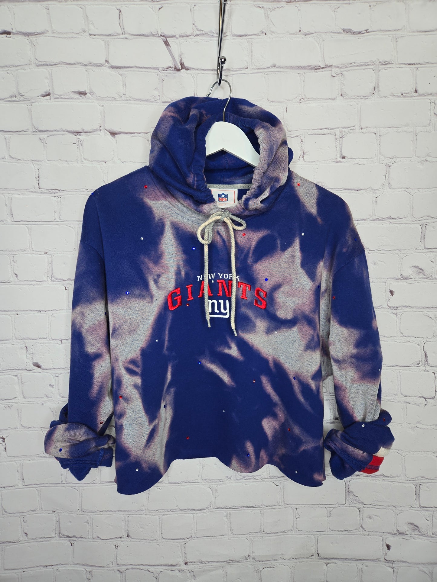 New York Giants Crop Hoodie