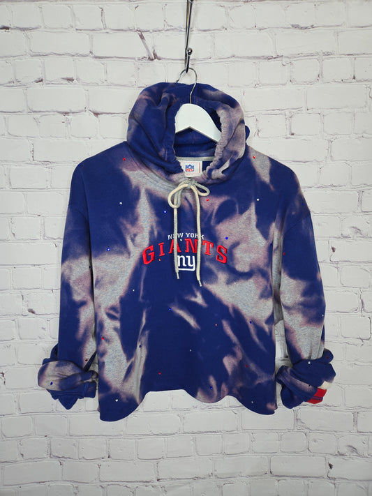 New York Giants Crop Hoodie