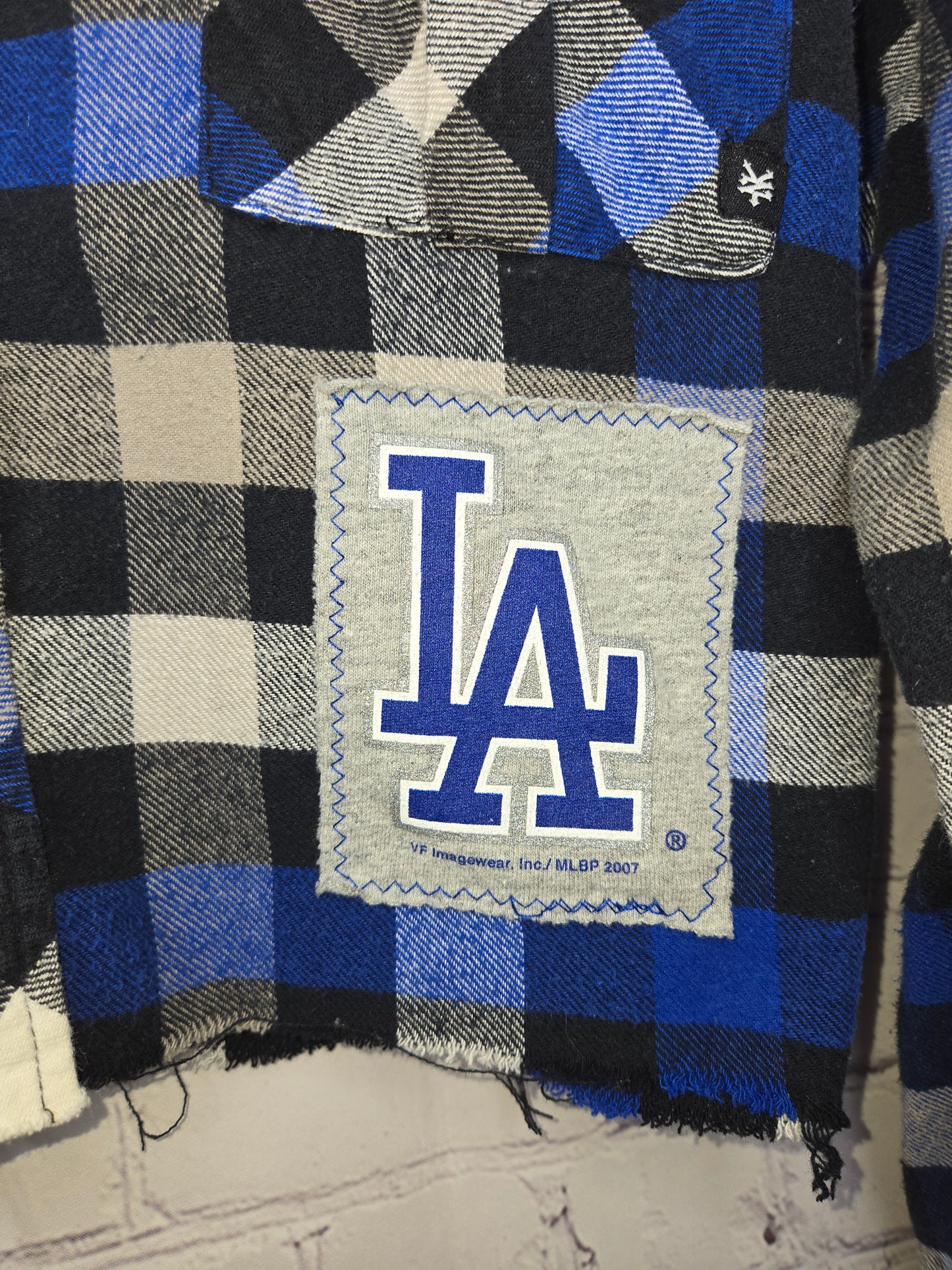 Los Angeles Dodgers Crop Flannel