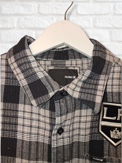 LA Kings Rhinestone Crop Flannel