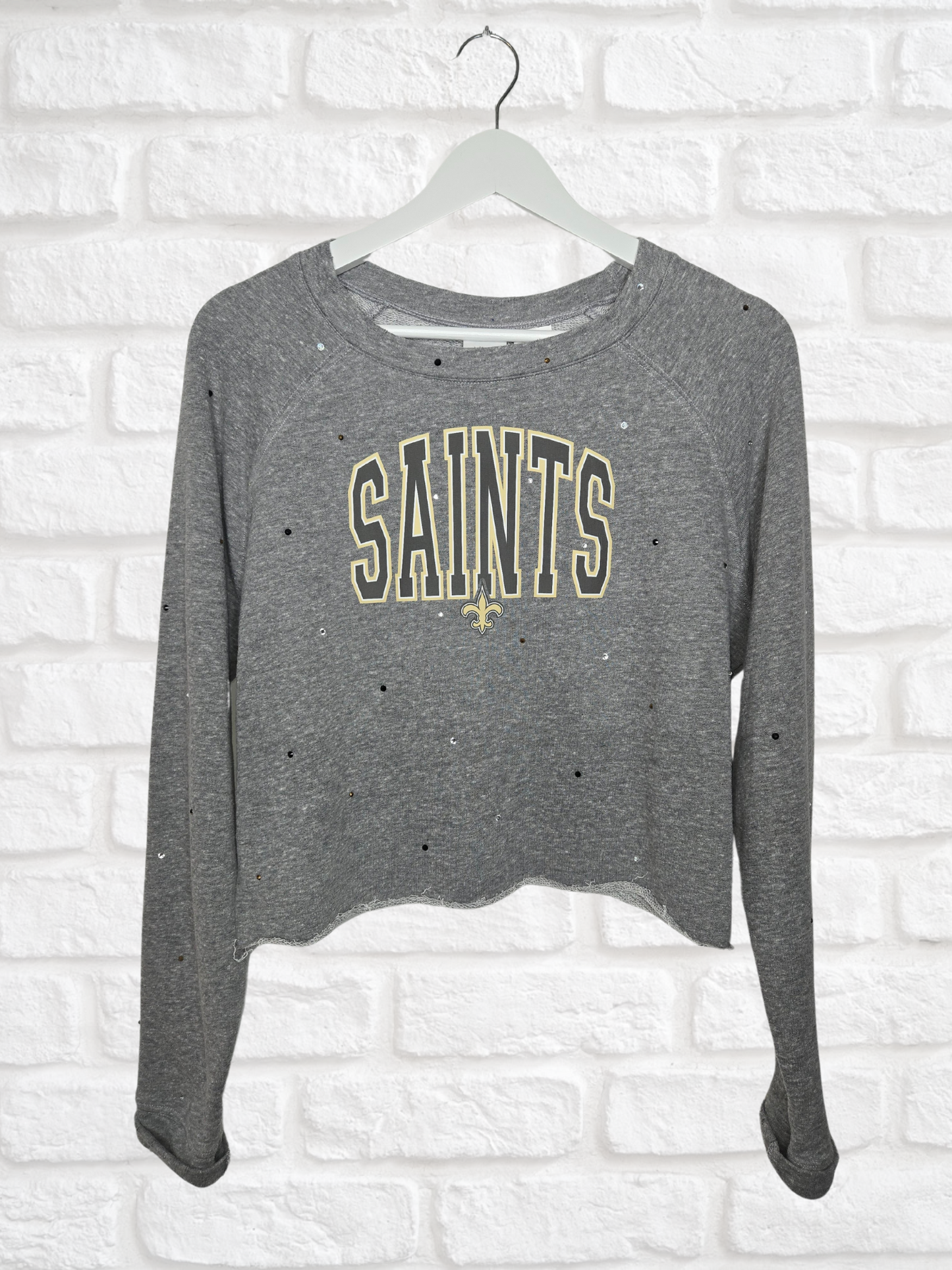 New Orleans Saints Crop Sweatshirt