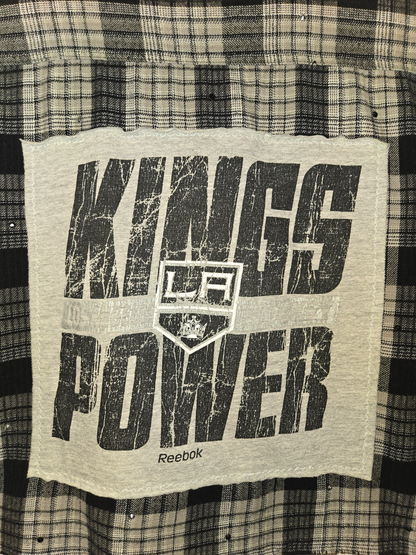 LA Kings Rhinestone Crop Flannel