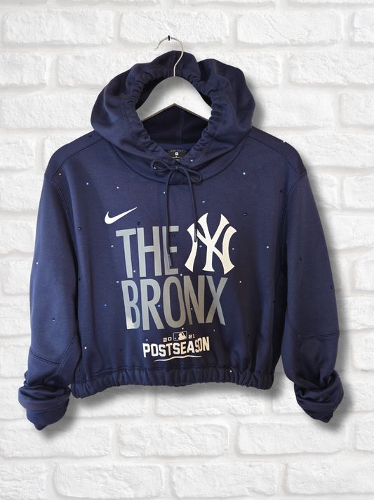 New York Yankees Crop Hoodie