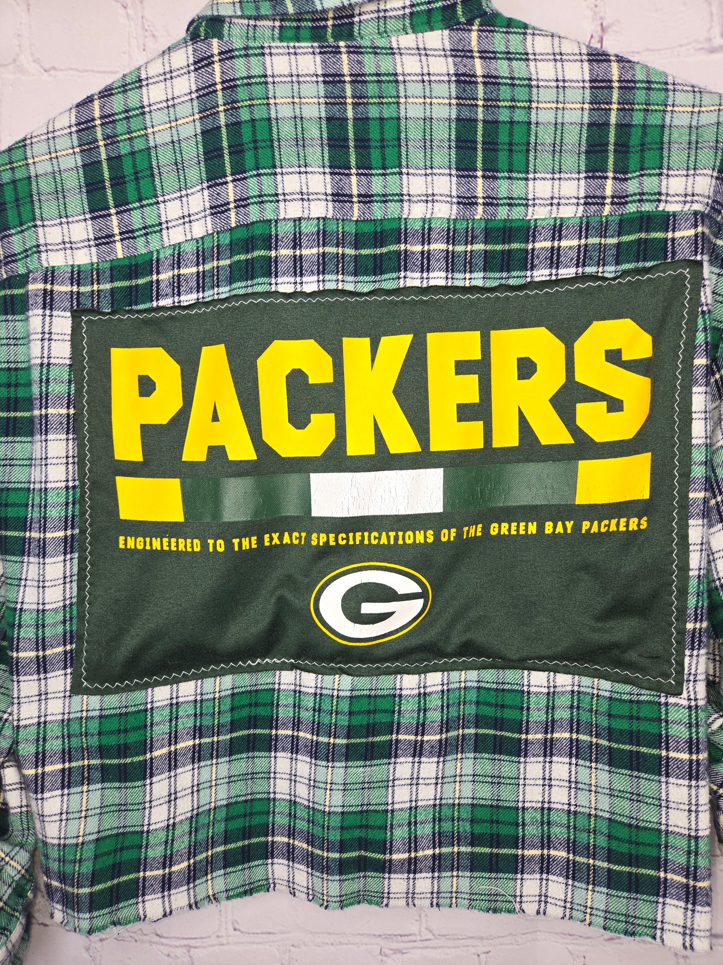 Green Bay Packers Crop Flannel