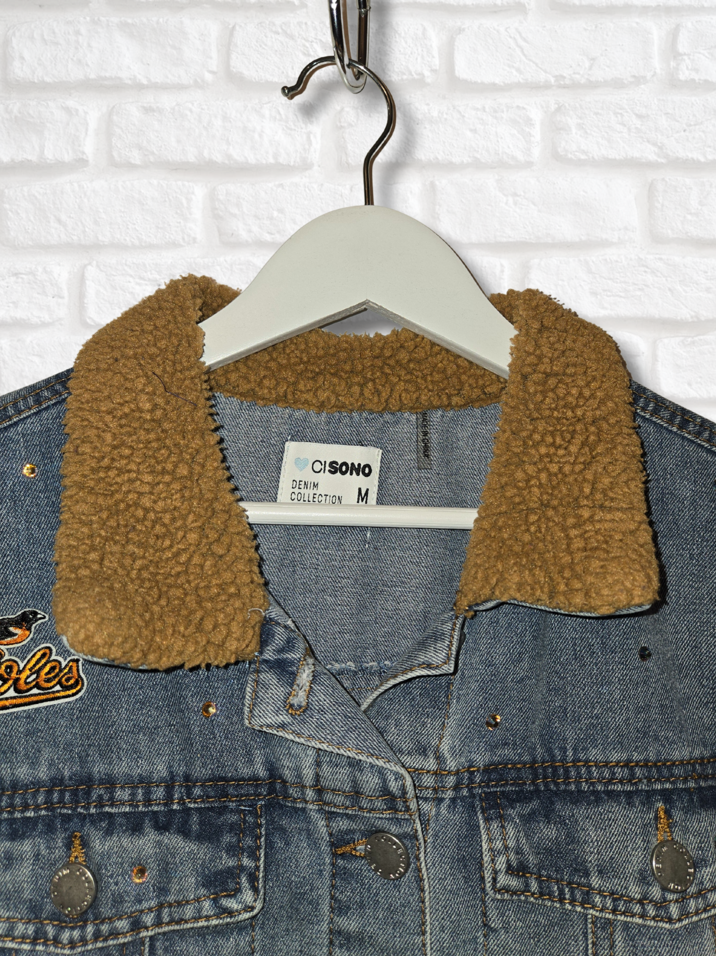 Baltimore Orioles Rhinestone Crop Jacket