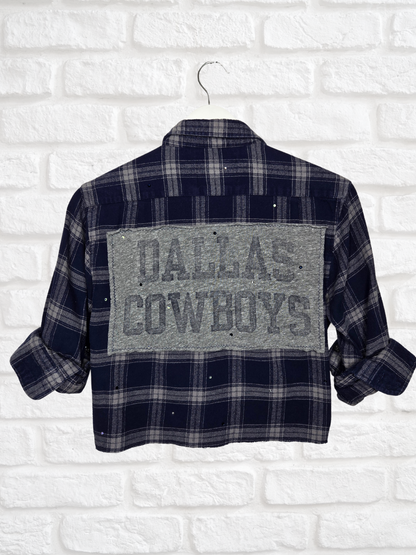 Dallas Cowboys Crop Flannel