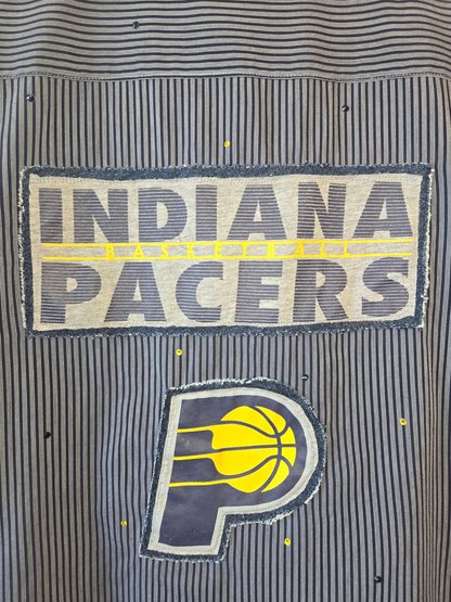 Indiana Pacers Crop Flannel
