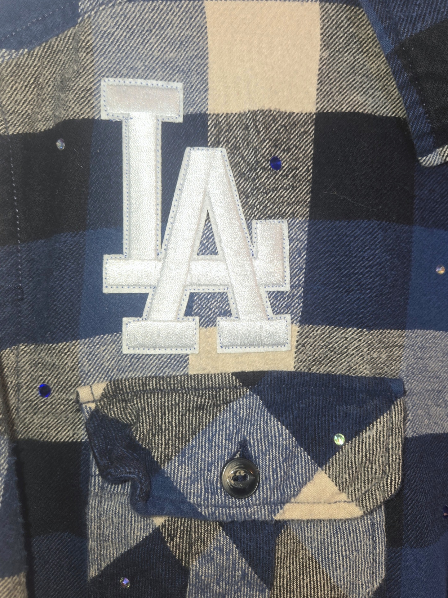 Los Angeles Dodgers HK Crop Flannel