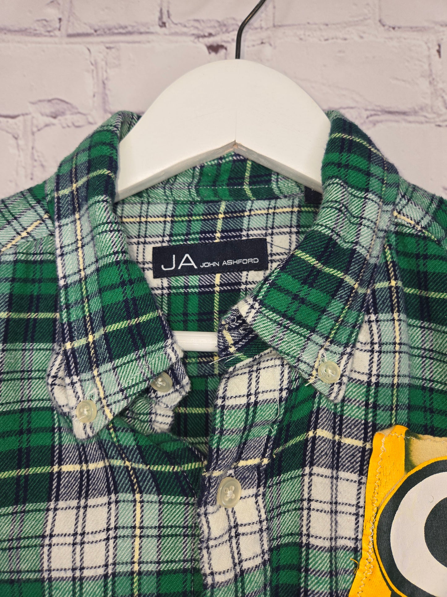 Green Bay Packers Crop Flannel