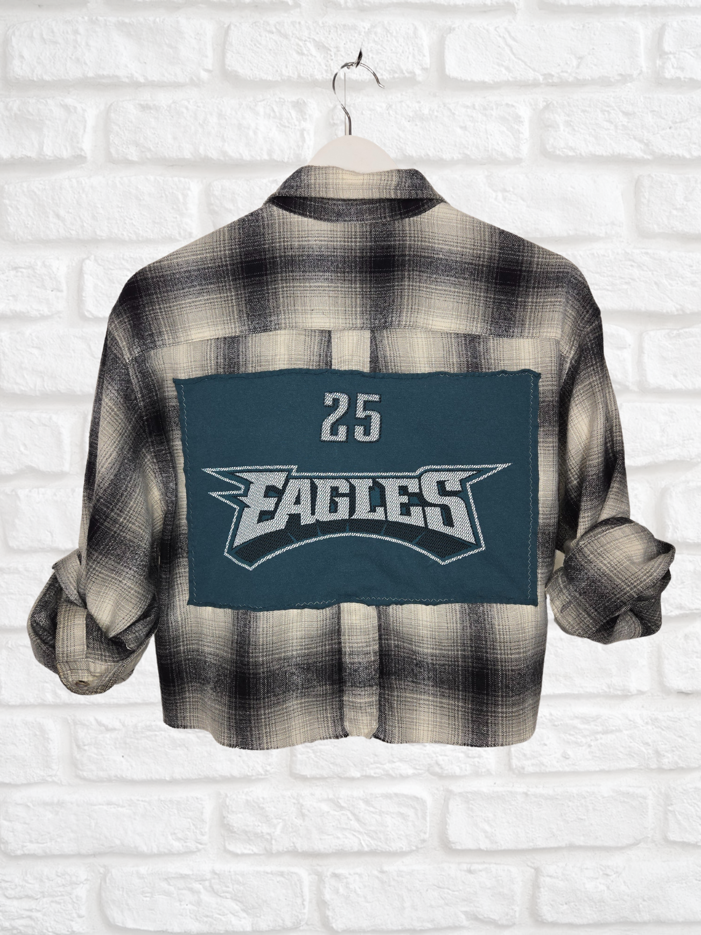 Philadelphia Eagles Crop Flannel