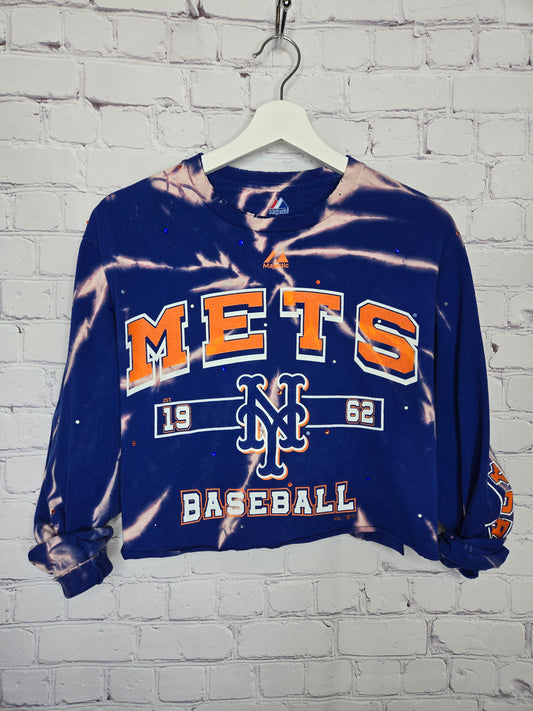 New York Mets Crop Tee