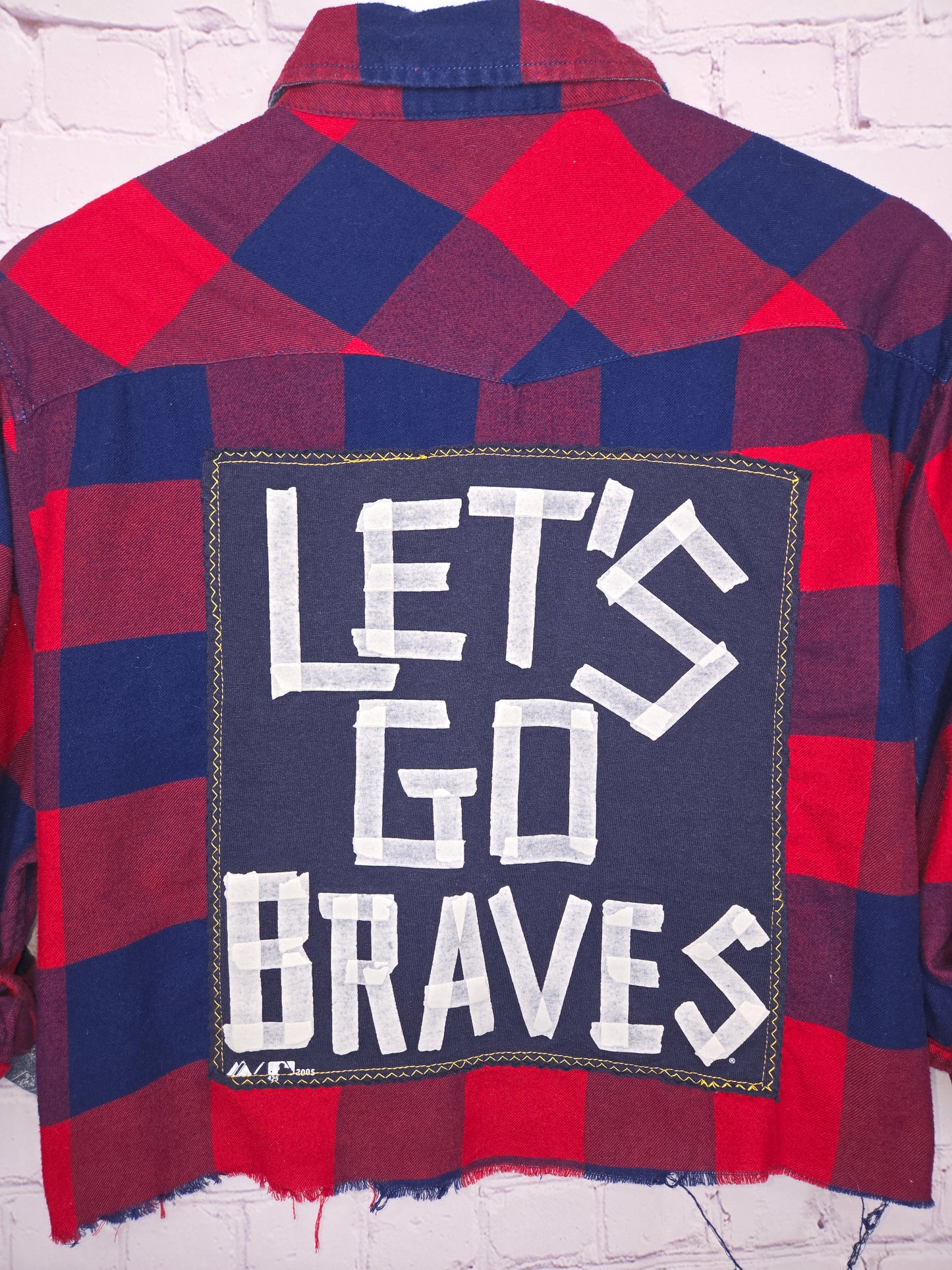 Atlanta Braves Crop Flannel