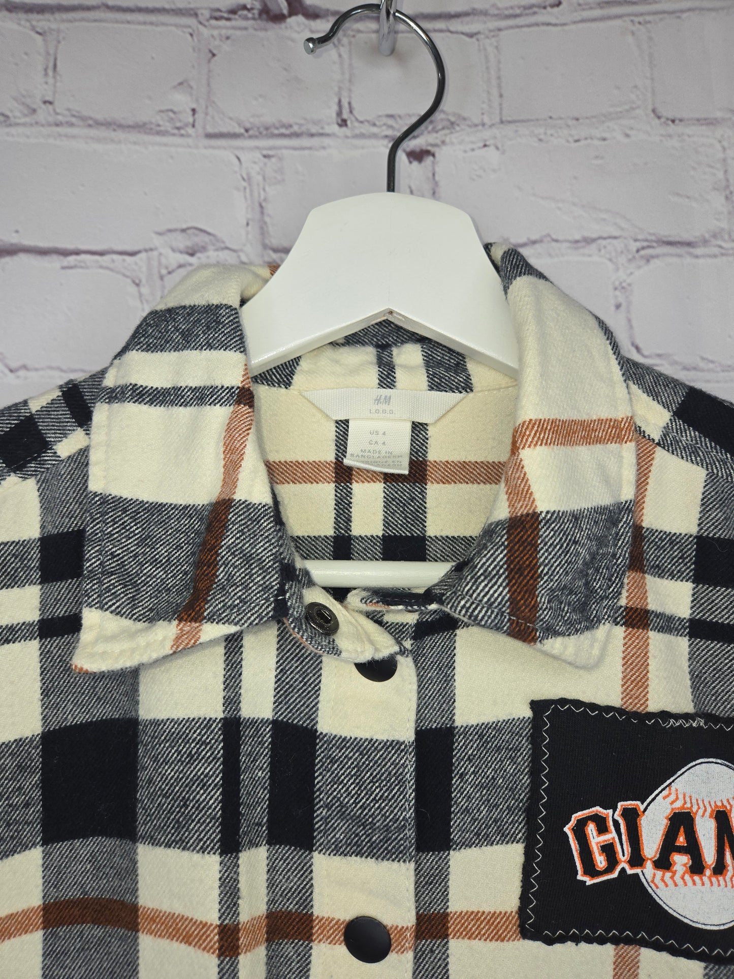 San Francisco Giants Crop Flannel