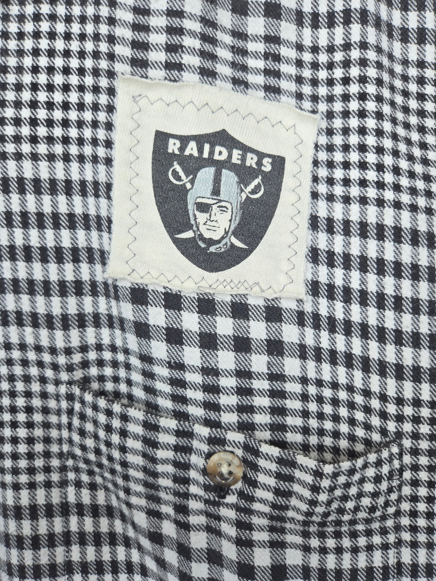 Las Vegas Raiders Crop Flannel