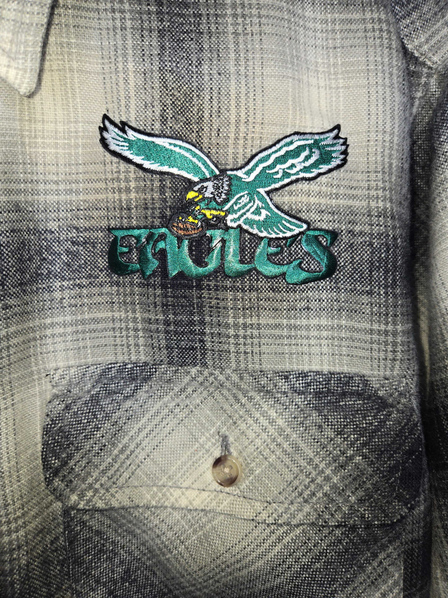 Philadelphia Eagles Crop Flannel