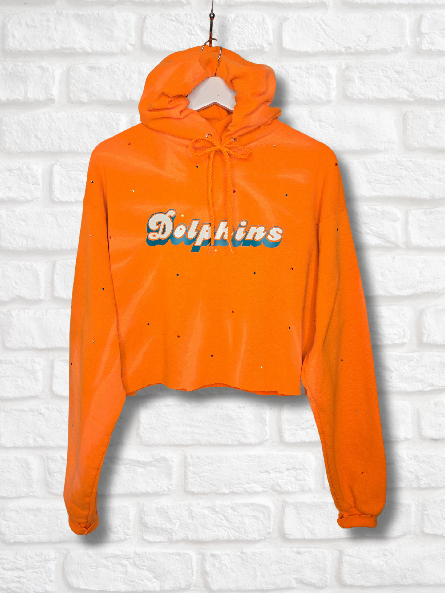 Miami Dolphins Crop Hoodie