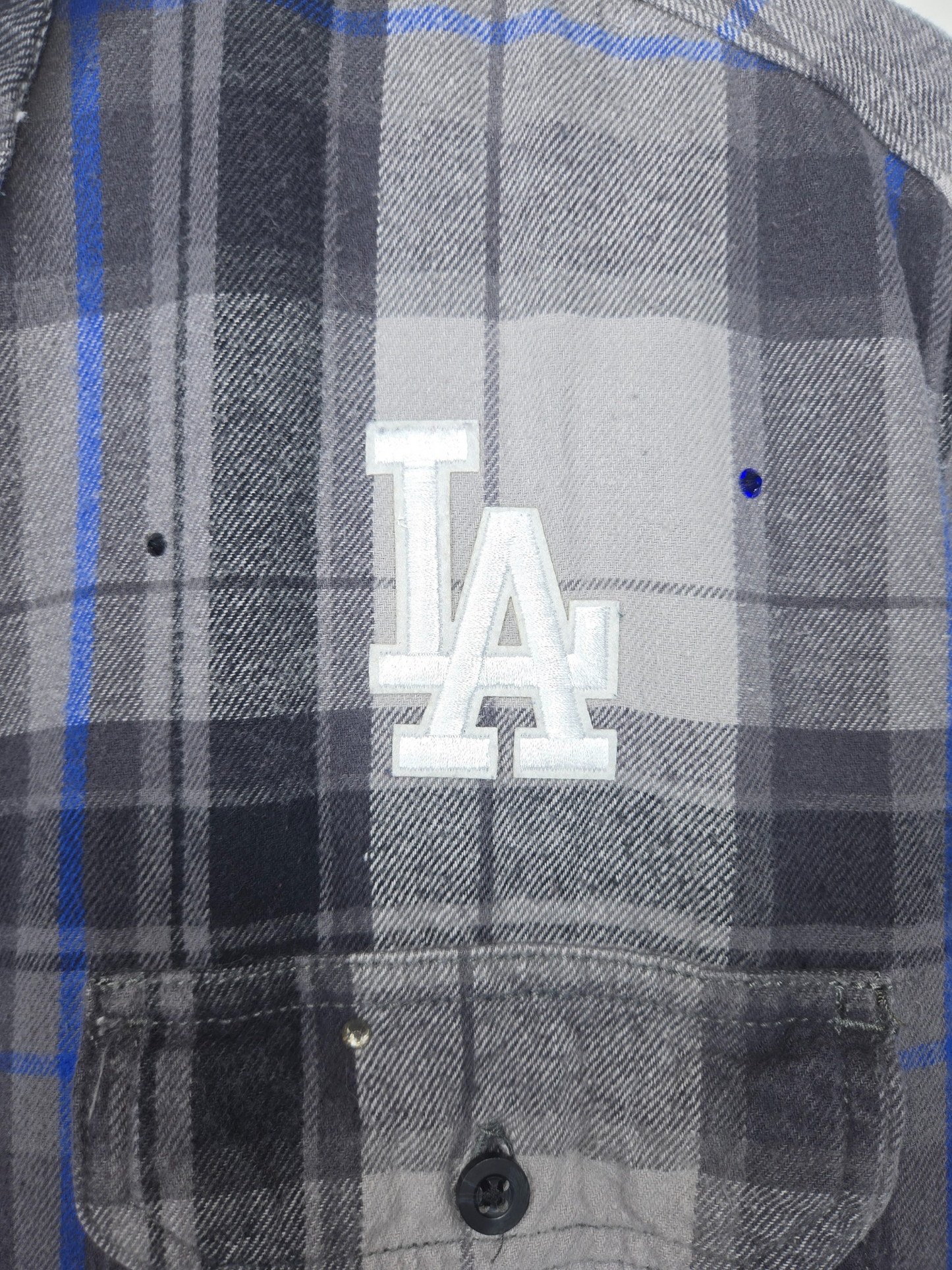 Los Angeles Dodgers Crop Flannel