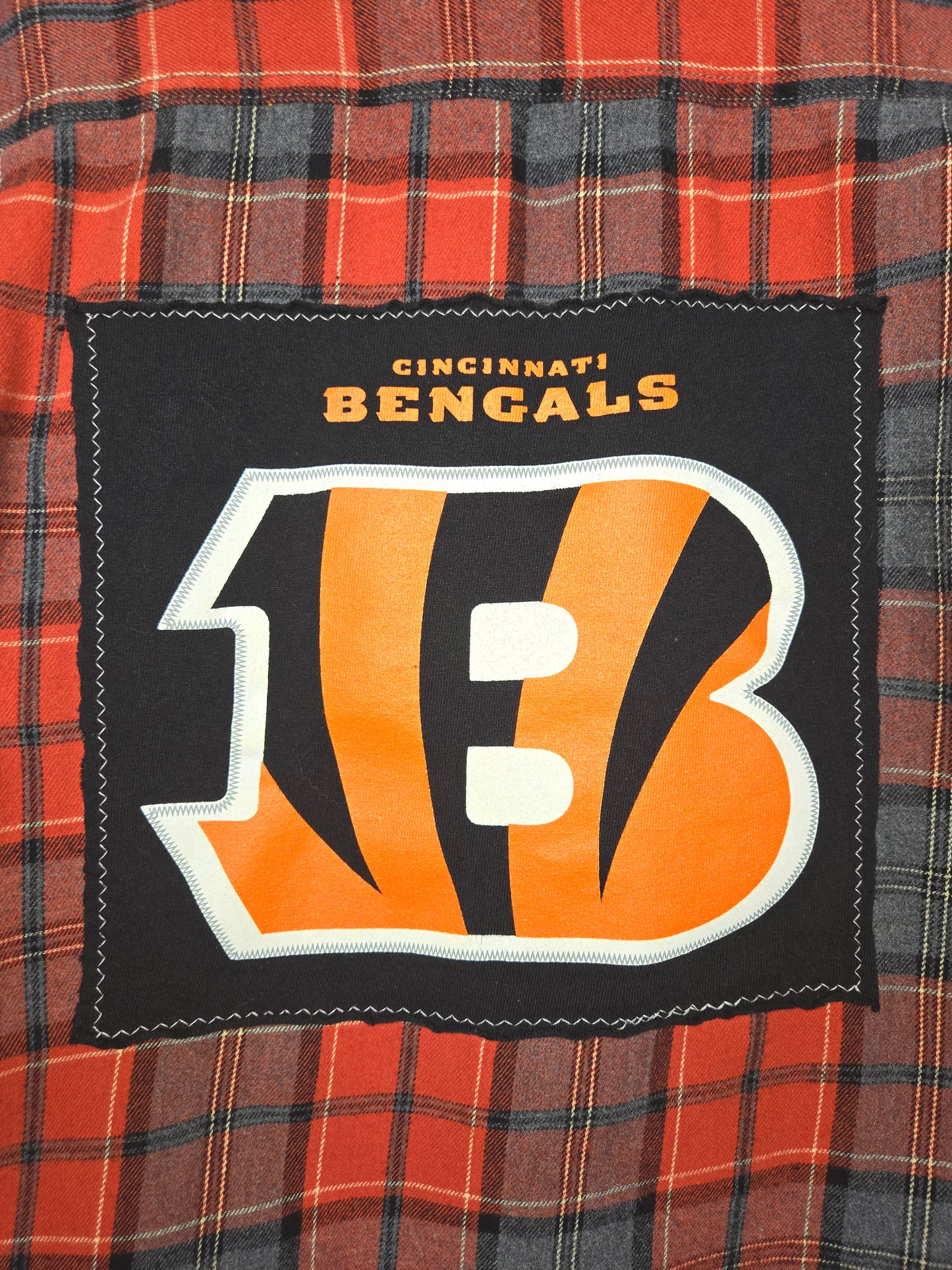 Cincinnati Bengals Crop Flannel