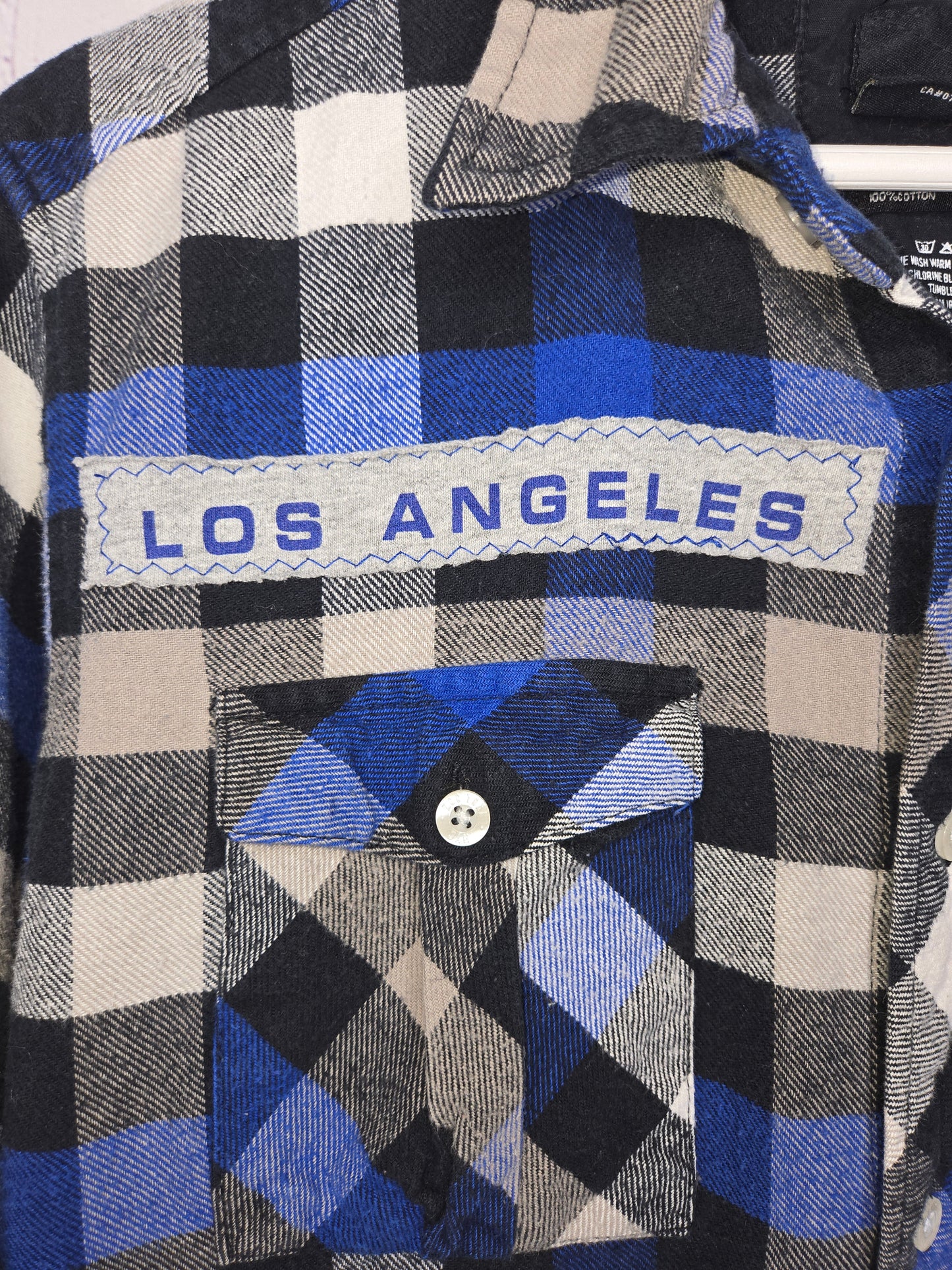 Los Angeles Dodgers Crop Flannel