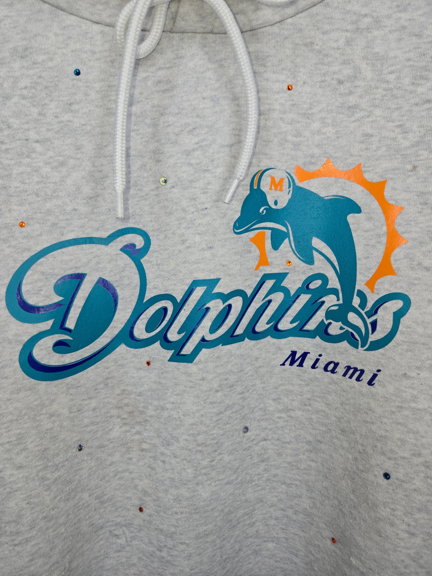 Miami Dolphins Crop Hoodie