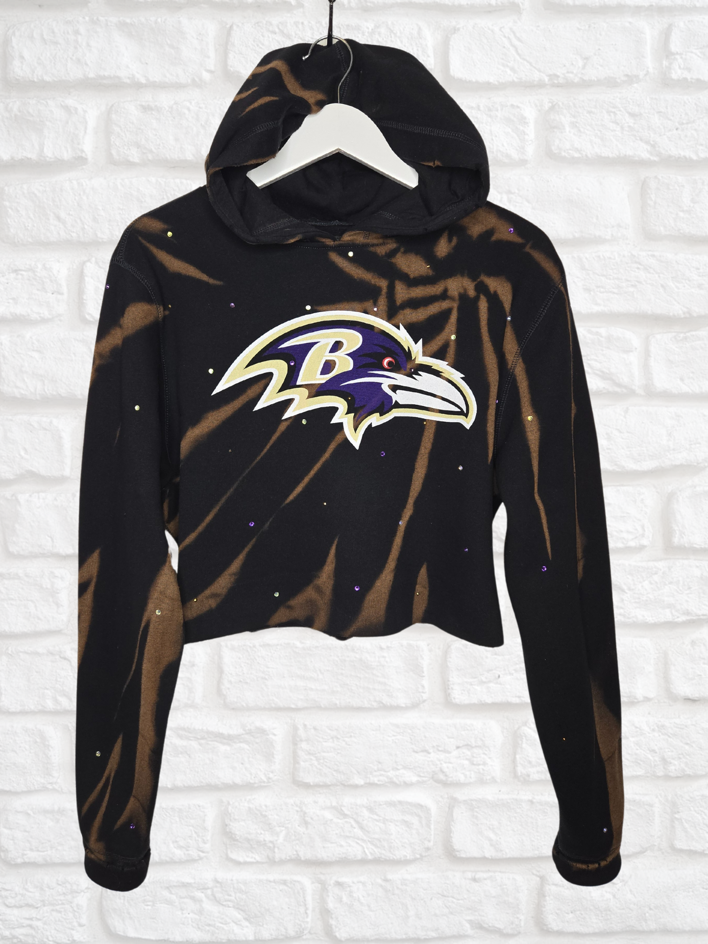 Baltimore Ravens Crop Hoodie