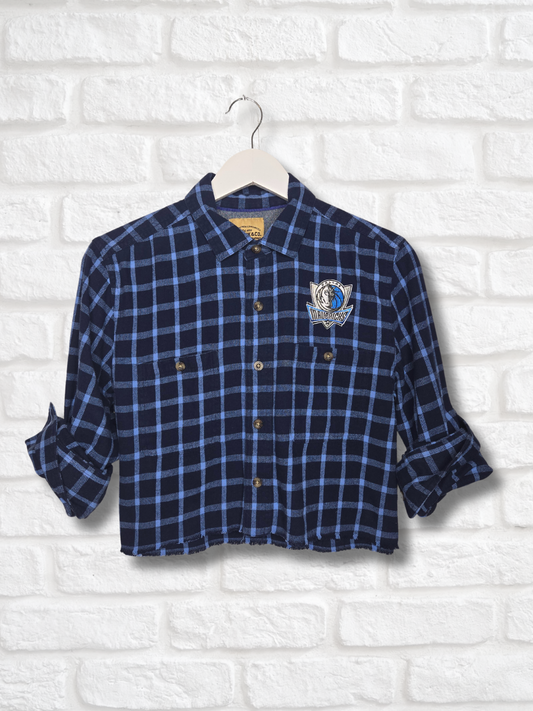 Dallas Mavericks Crop Flannel