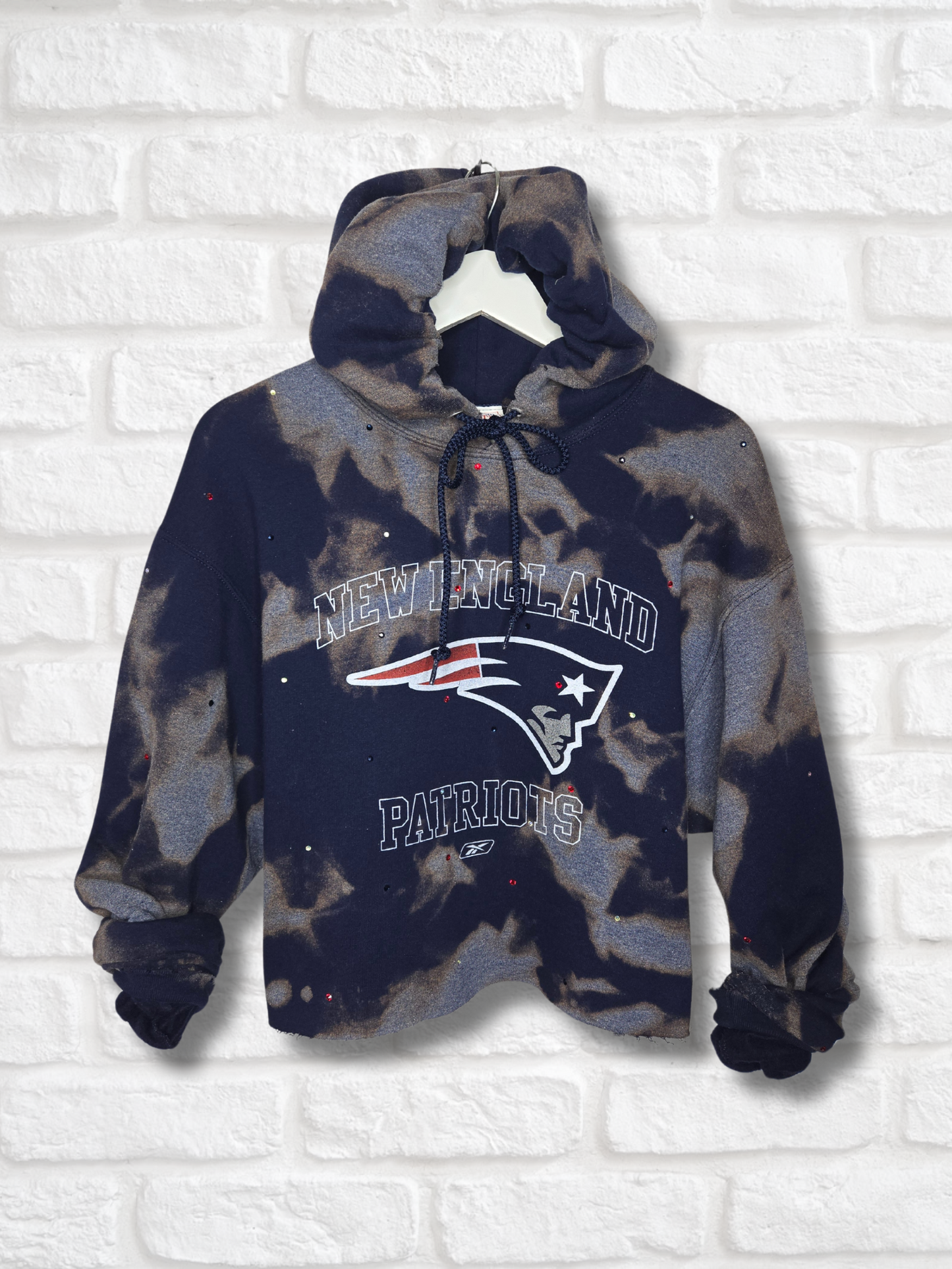 New England Patriots Crop Hoodie