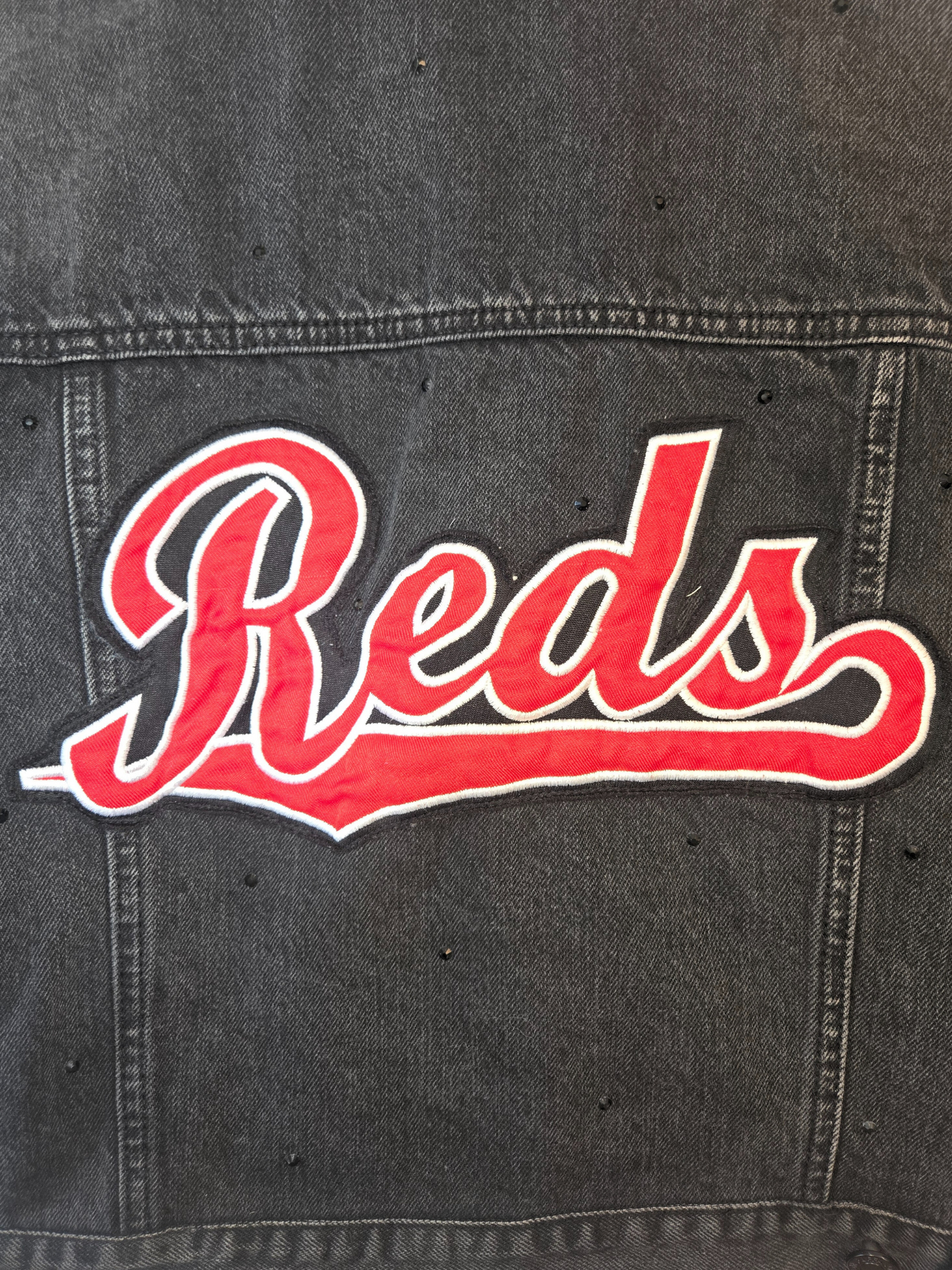 Cincinnati Reds Crop Rhinestone Jacket
