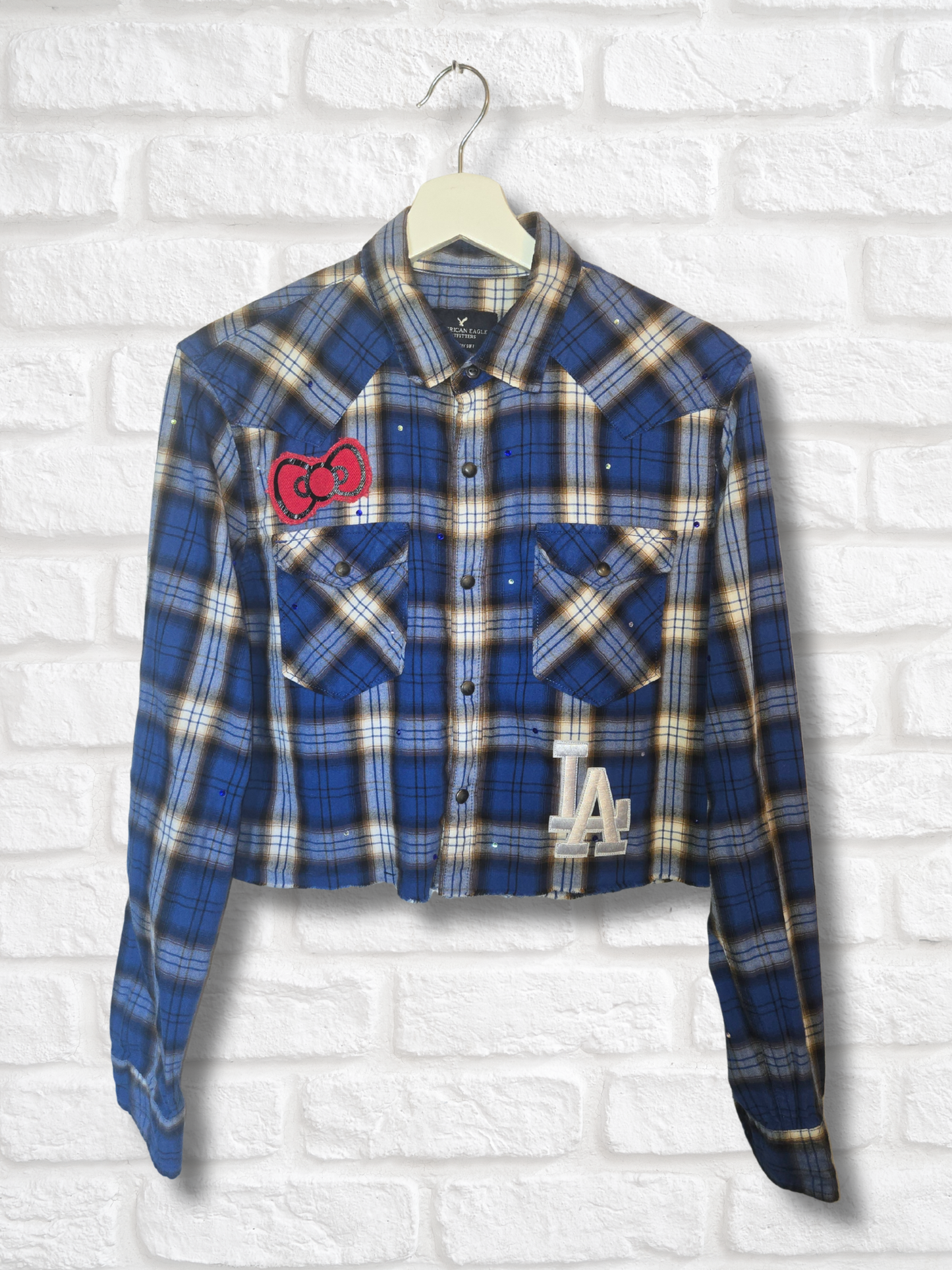 Los Angeles Dodgers HK Crop Flannel