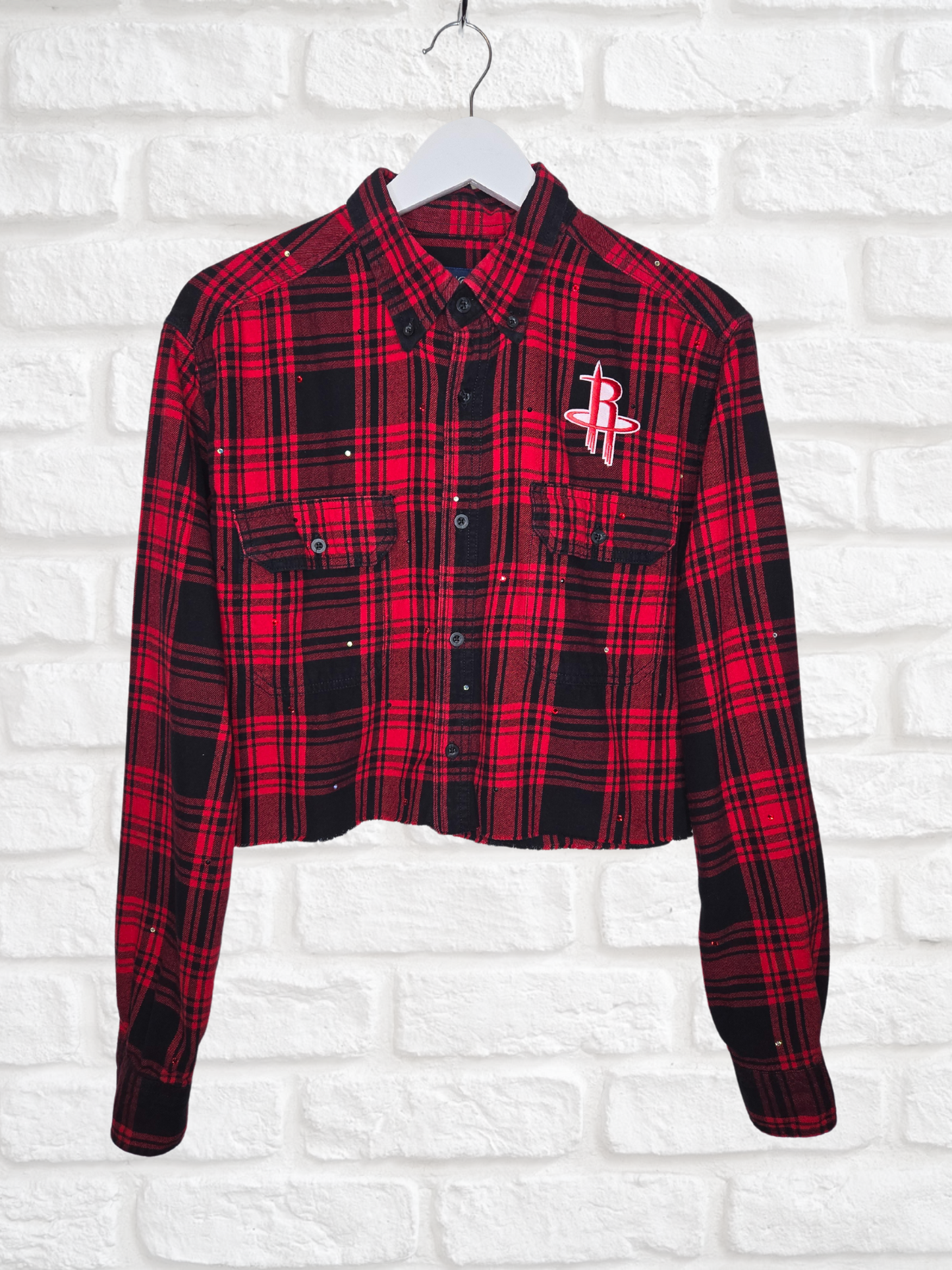 Houston Rockets Crop Flannel