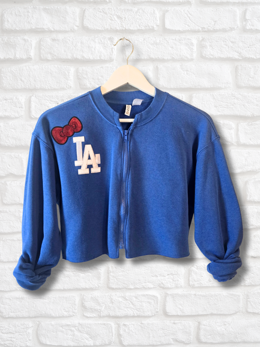 Los Angeles Dodgers HK Crop Sweatshirt