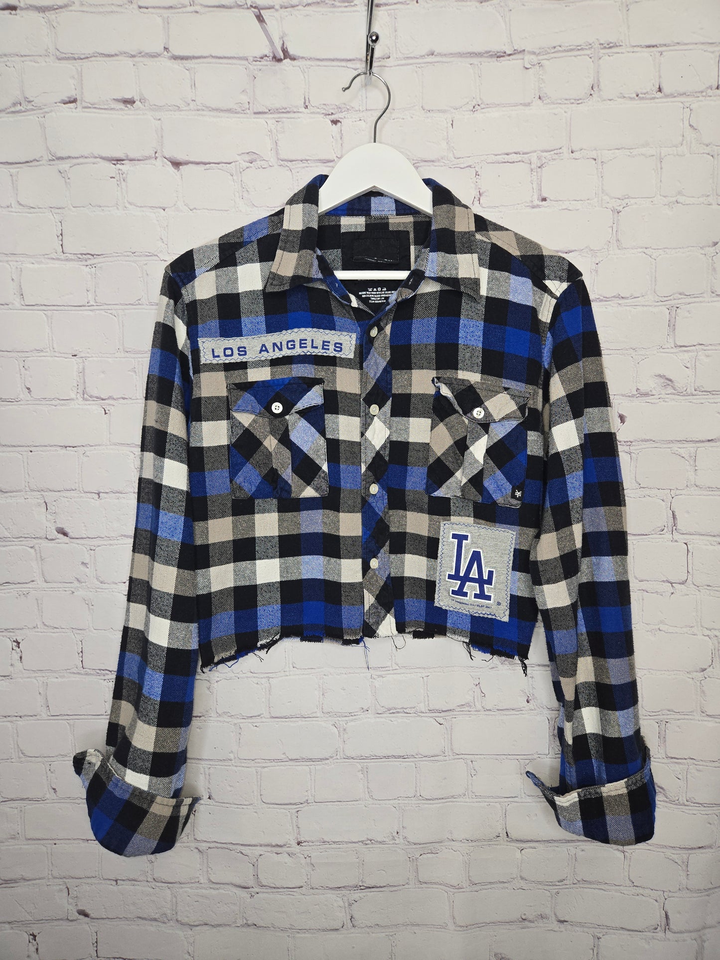 Los Angeles Dodgers Crop Flannel