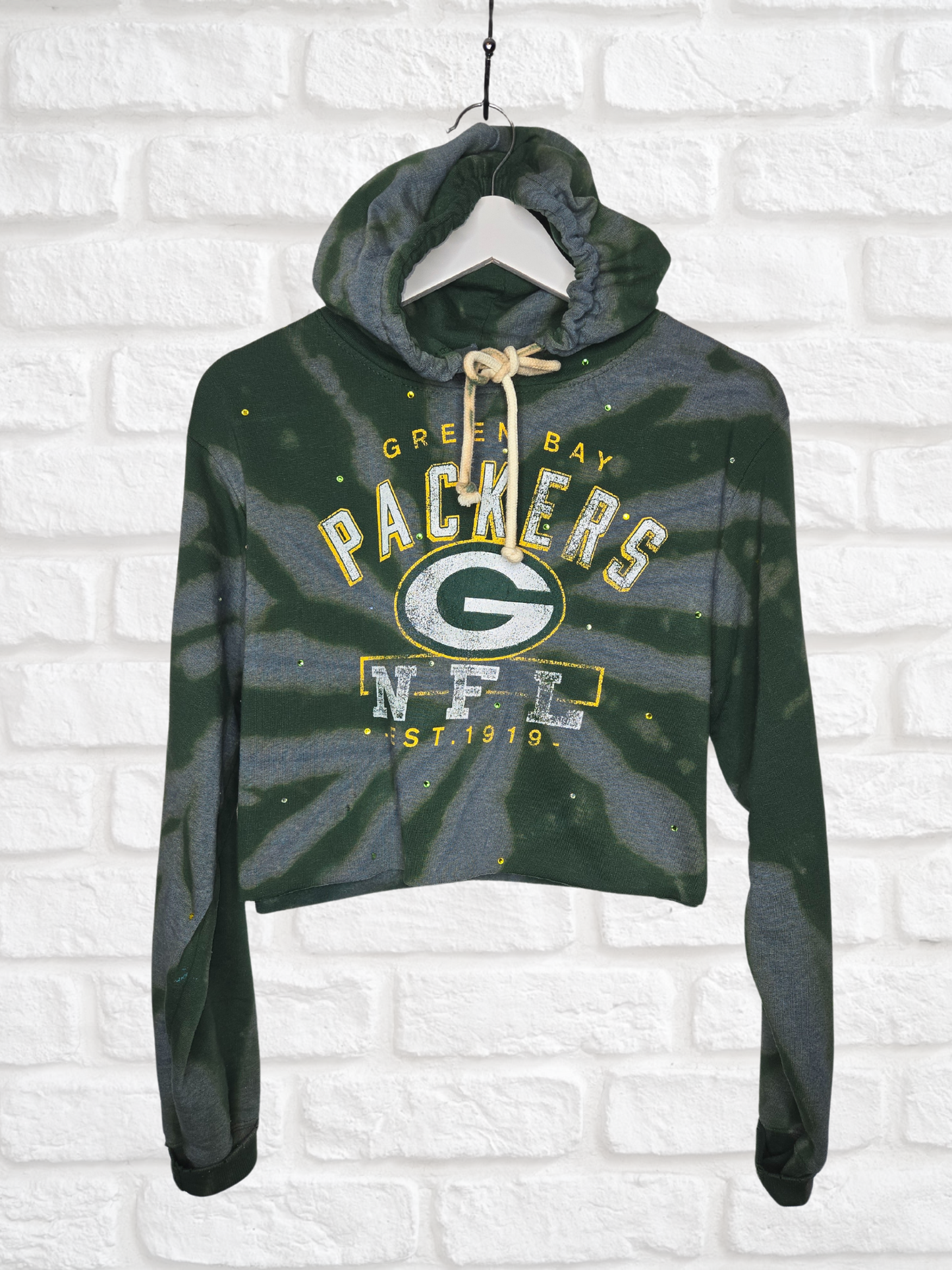 Green Bay Packers Crop Hoodie