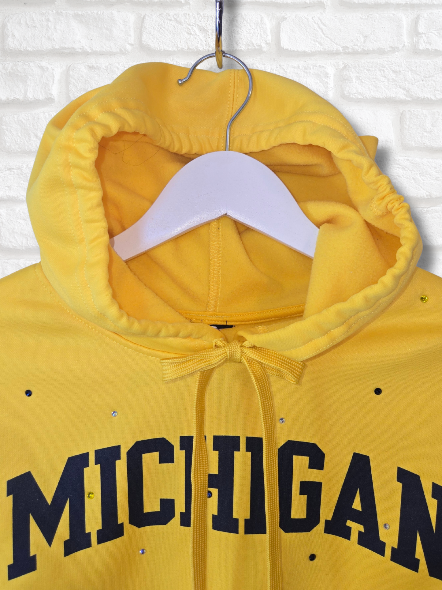 Michigan Wolverines Crop Hoodie
