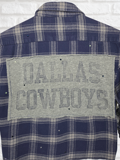 Dallas Cowboys Crop Flannel