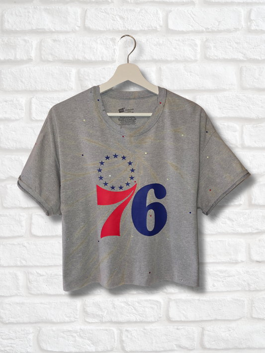 Philadelphia 76ers Crop Tee