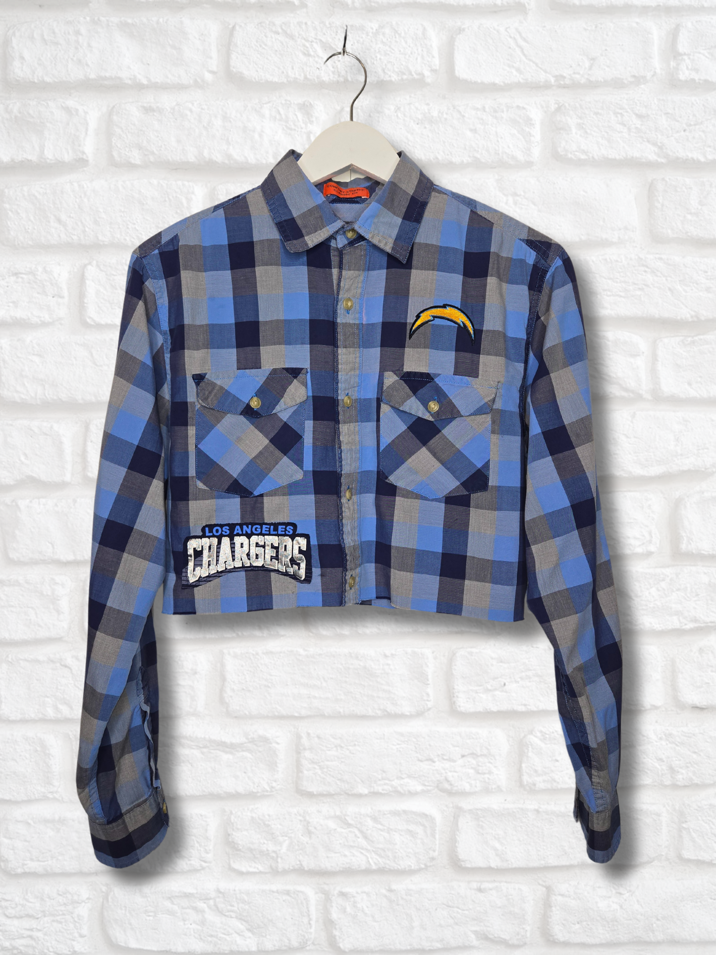 Los Angeles Chargers Crop Flannel