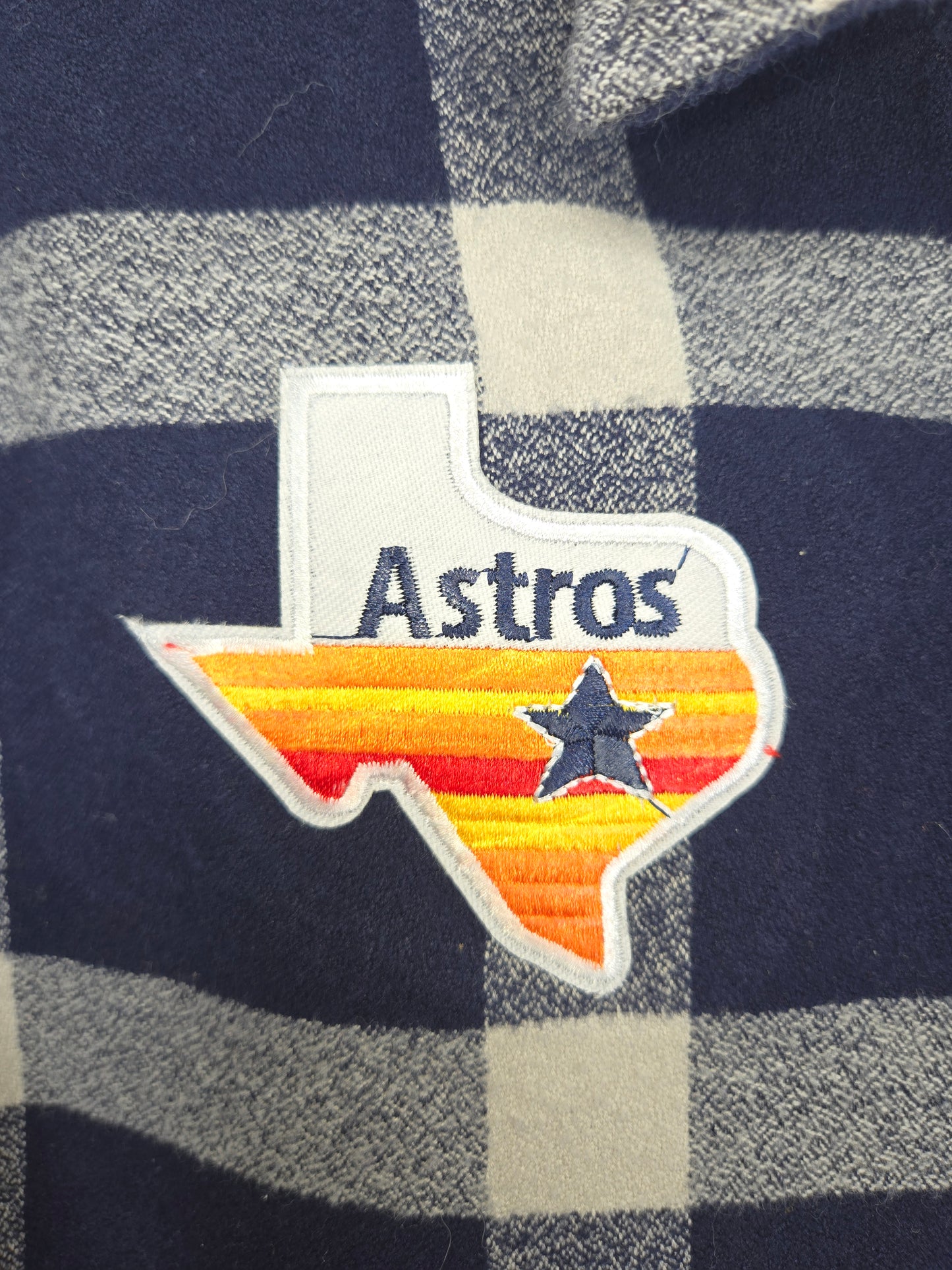 Houston Astros Crop Flannel