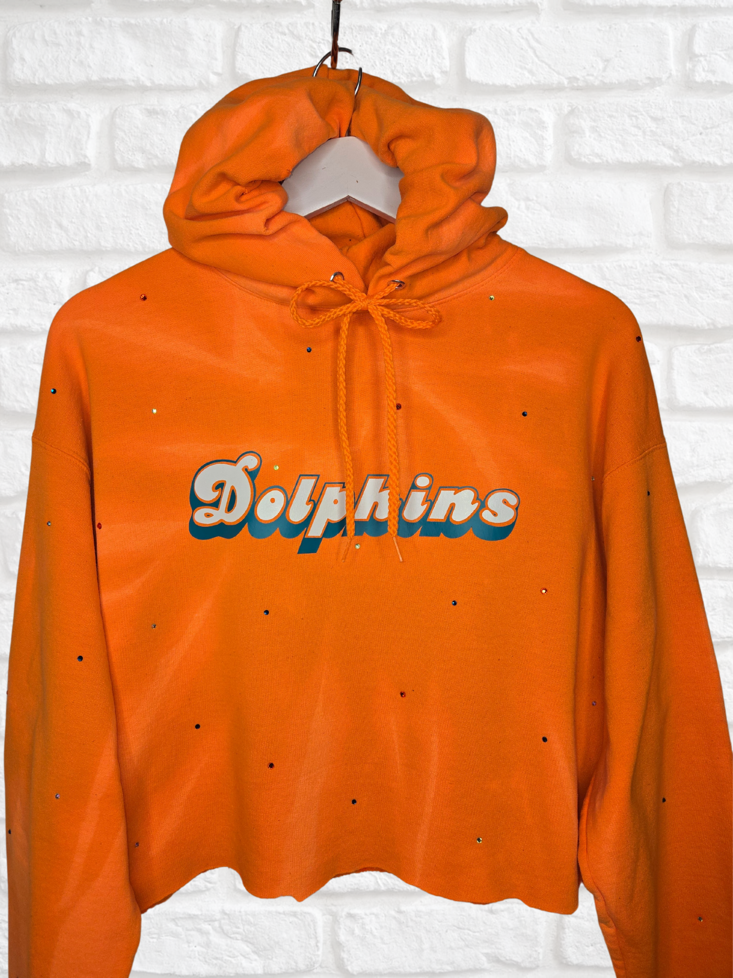 Miami Dolphins Crop Hoodie