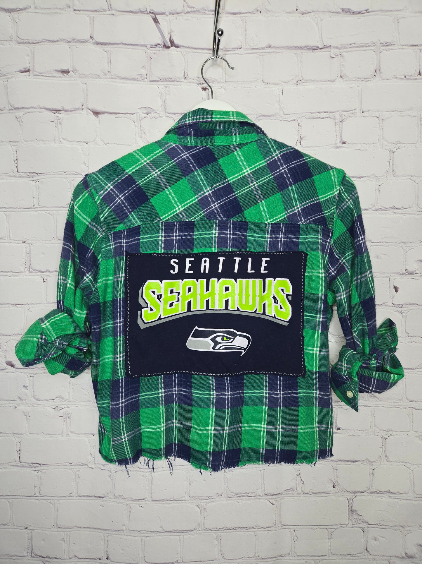 Seattle Seahawks Crop Flannel