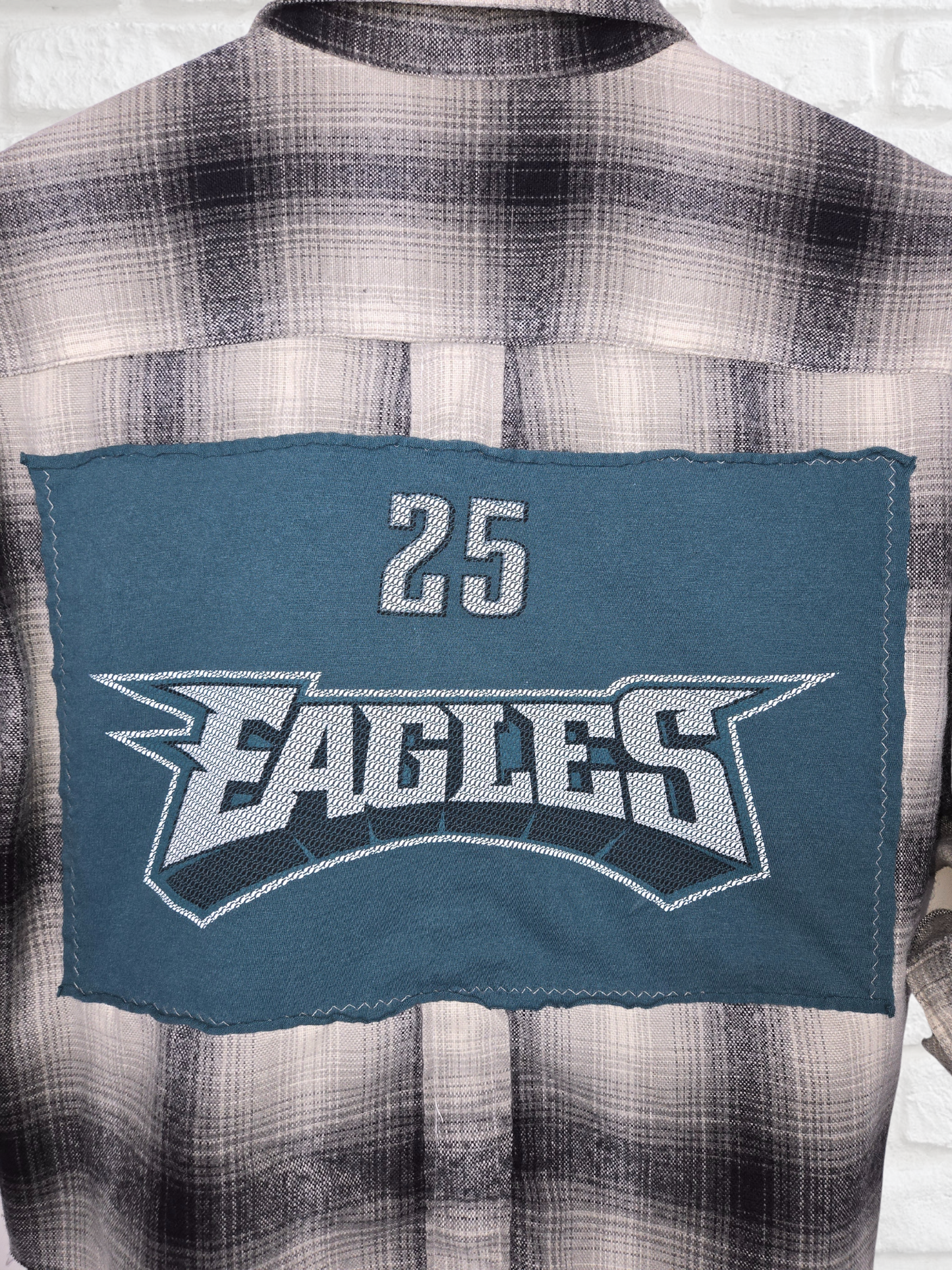 Philadelphia Eagles Crop Flannel