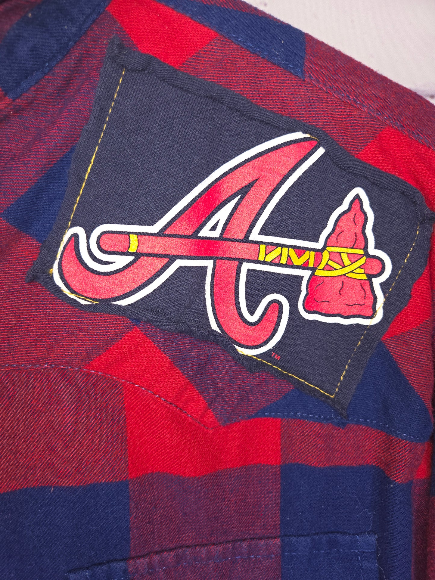 Atlanta Braves Crop Flannel