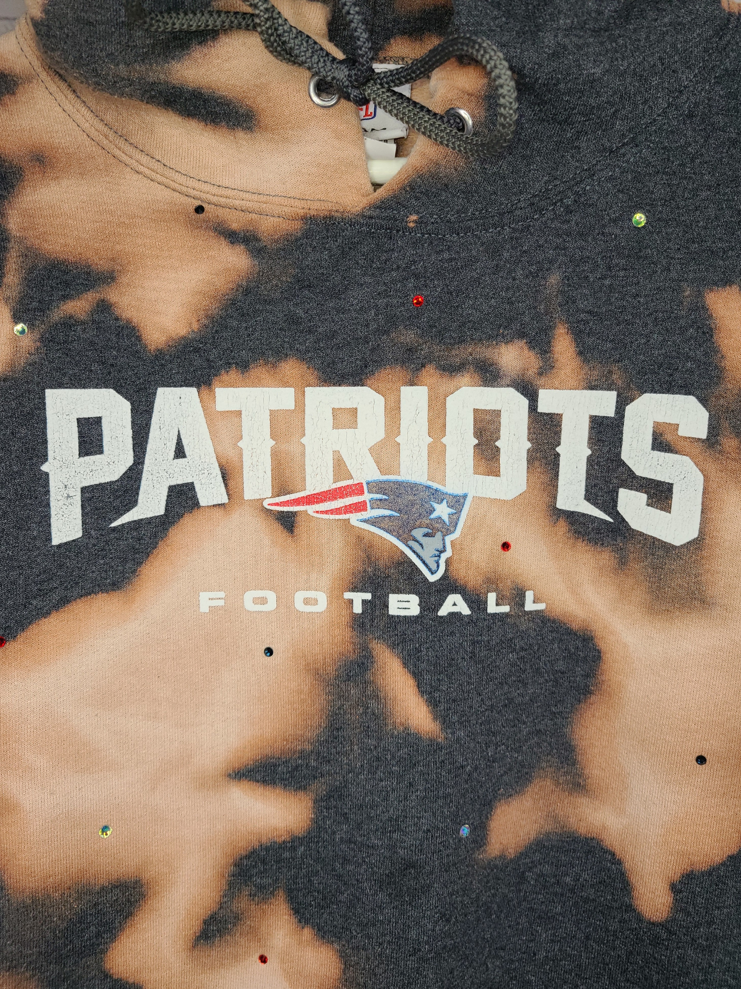New England Patriots Crop Hoodie