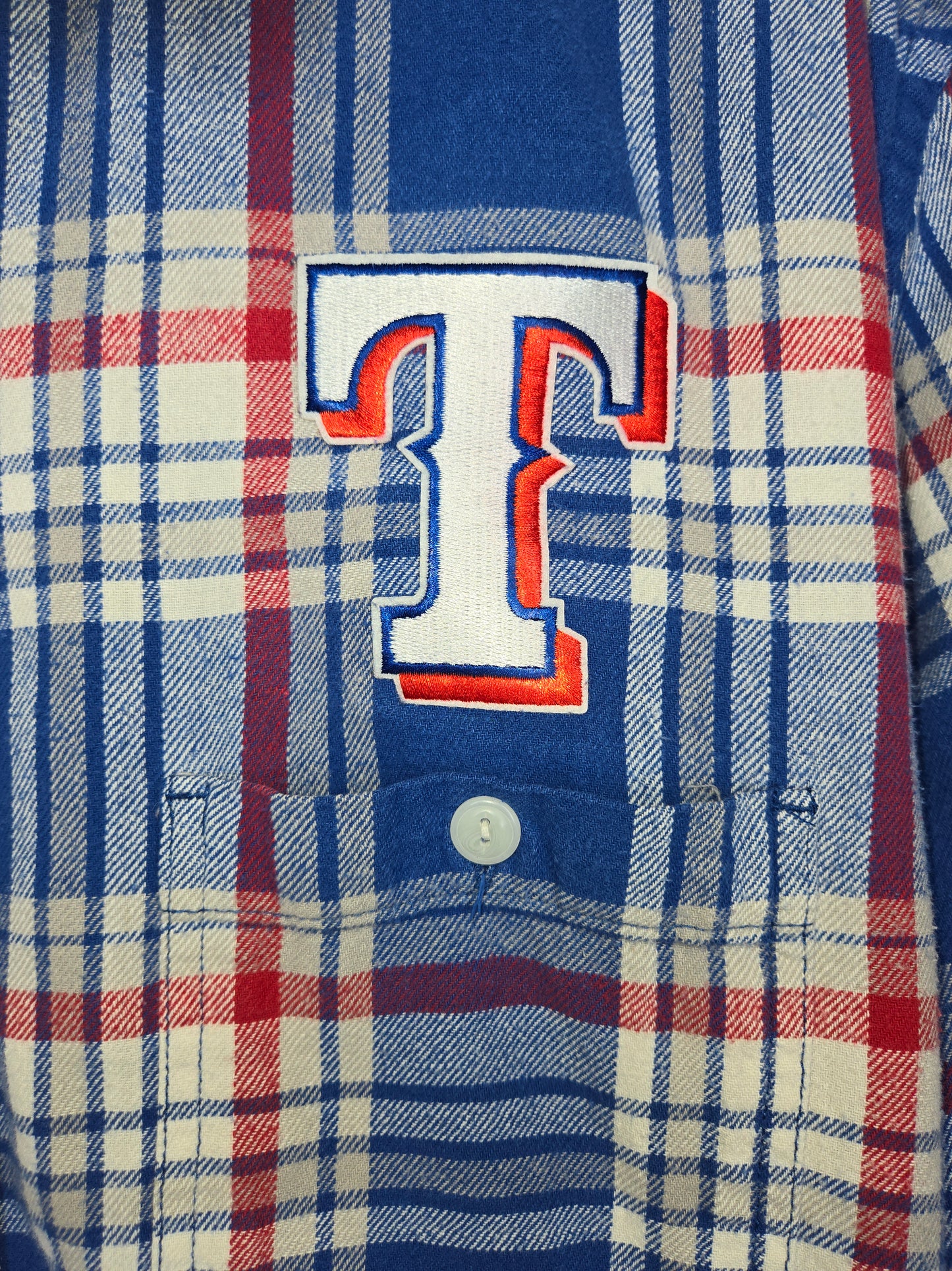 Texas Rangers Crop Flannel